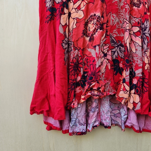 Free People Backyard Tank Top / Floral Tunic - Size Medium - Picture 7 of 12